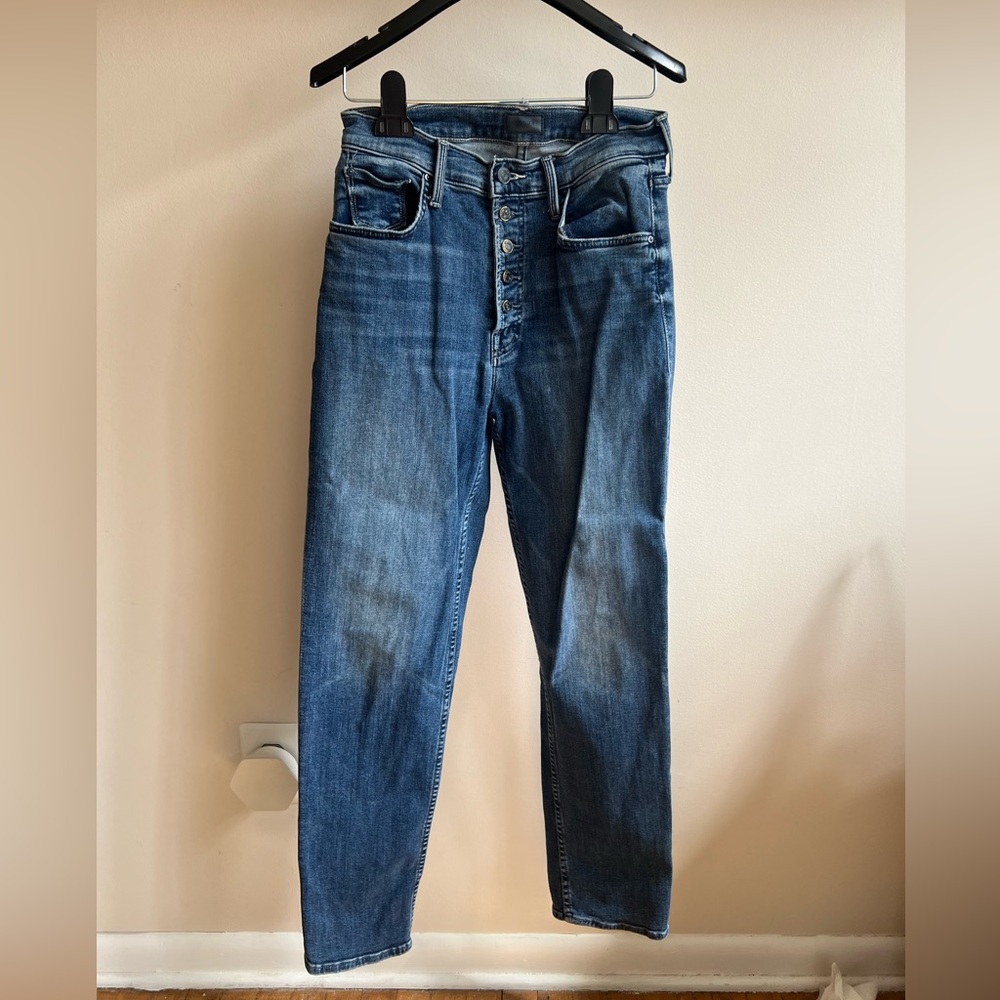 Mother jeans Pixie Tomcat Ankle Daytime Wash. 28” inseam.